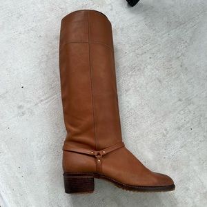 Vintage Leather Tan Tall Knee High Boots